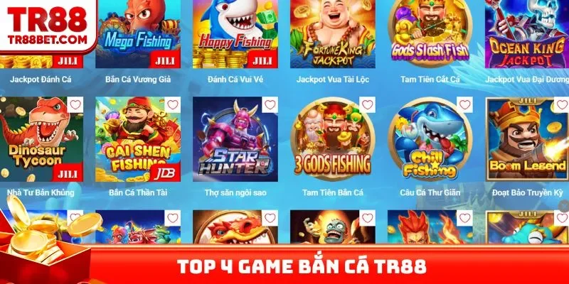 Top 4 game bắn cá TR88 xanh chín bậc nhất